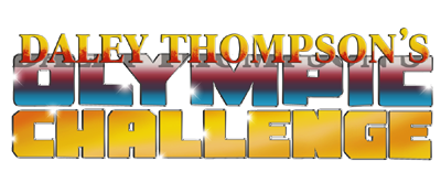 Daley Thompson's Olympic Challenge logo for ZX Spectrum